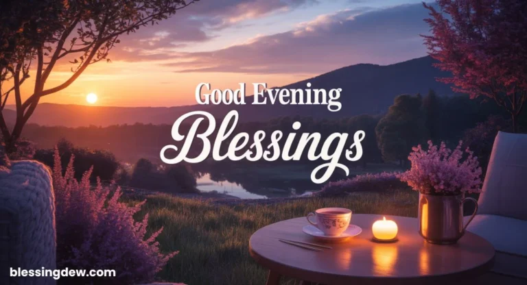 195+ Good Evening Blessings Images with Quotes (Text Ideas)