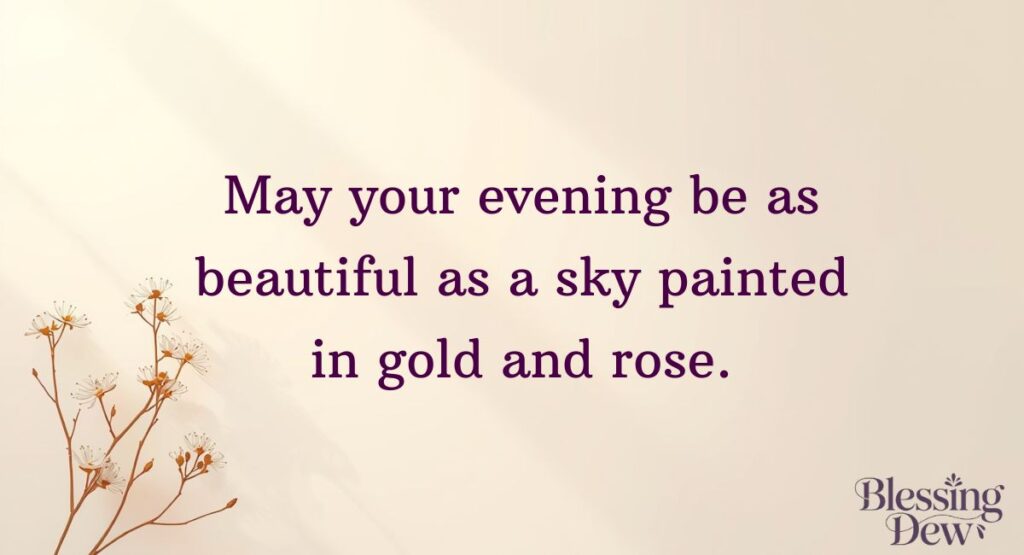 Beautiful Good Evening Blessings Image