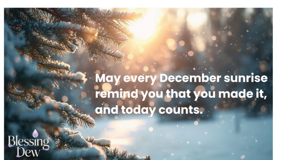 Good Morning, December Blessings