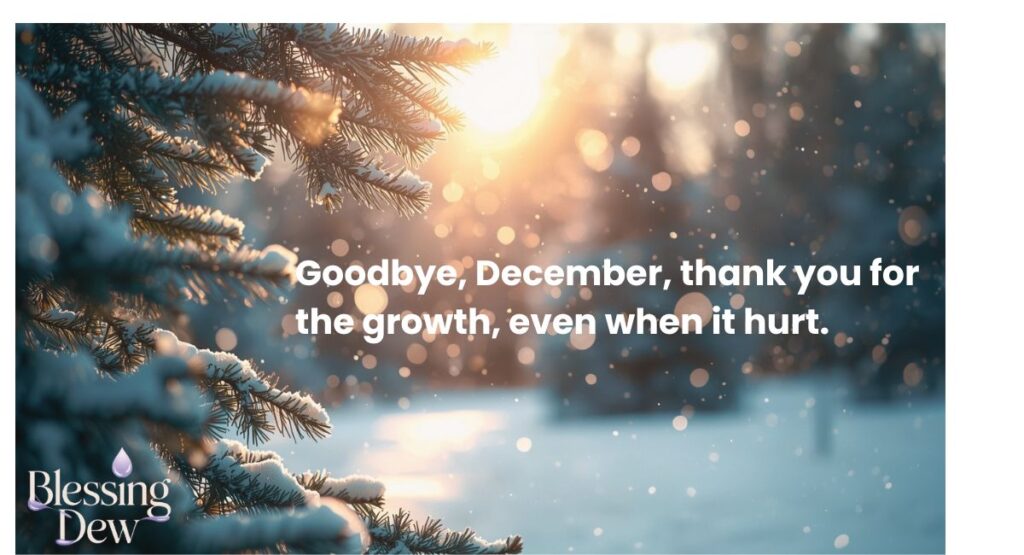 Goodbye December Blessings