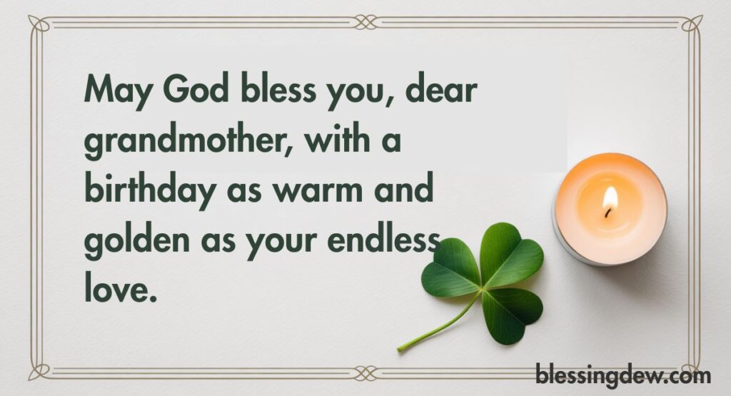 Irish Birthday Blessings for a Grandmother