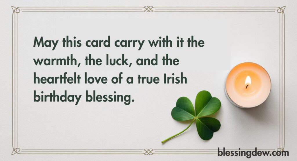 Irish Birthday Blessings for Cards