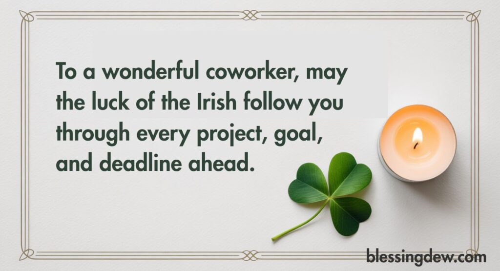 Irish Birthday Blessings for Coworkers