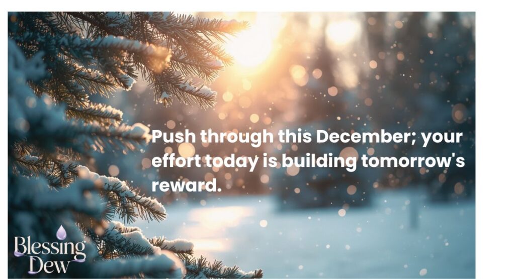 Motivational December Blessings