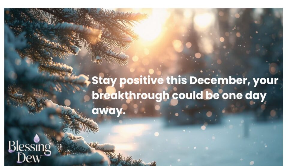 Positive December Blessings
