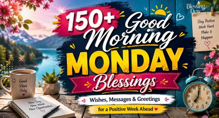 150+ Good Morning Monday Blessings, Wishes, Messages & Greetings for a Positive Week Ahead