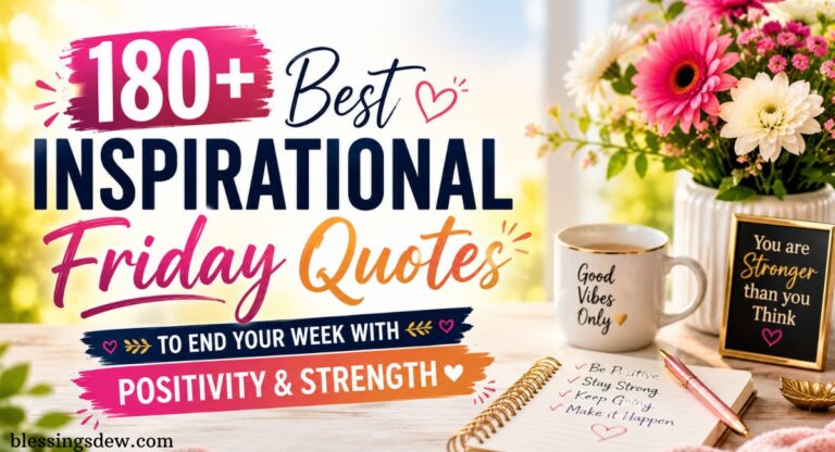 180+ Best Inspirational Friday Quotes to End Your Week with Positivity & Strength