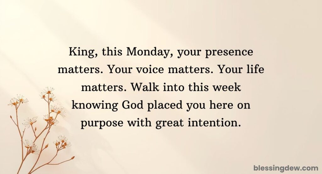 African American Monday Blessings for Men
