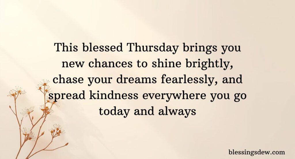 Beautiful Good Morning Thursday Blessings