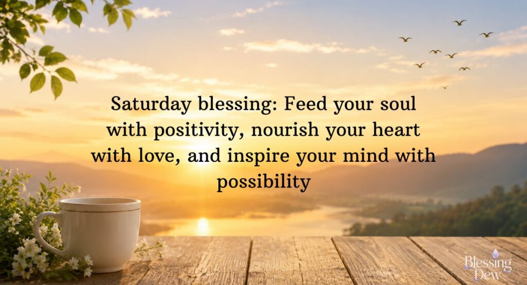 Beautiful Saturday Blessings Quotes to Uplift the Soul