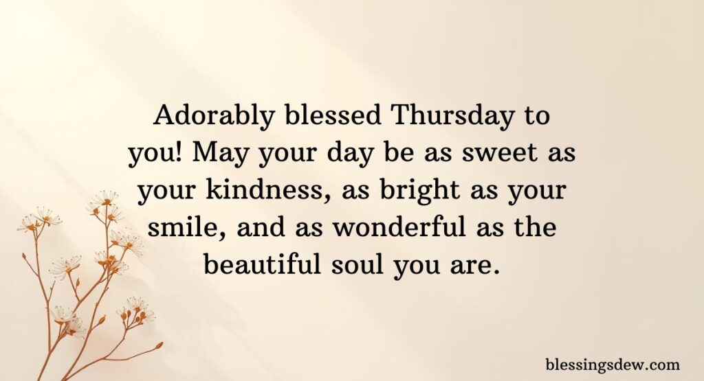 Cute & Heartwarming Thursday Blessings