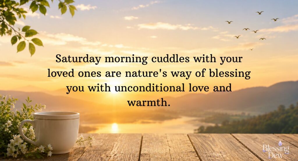 Cute Good Morning Saturday Wishes