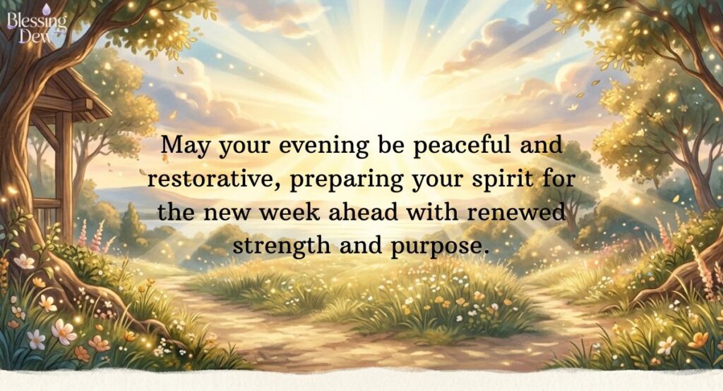 Evening Blessings Ending the Week with Gratitude