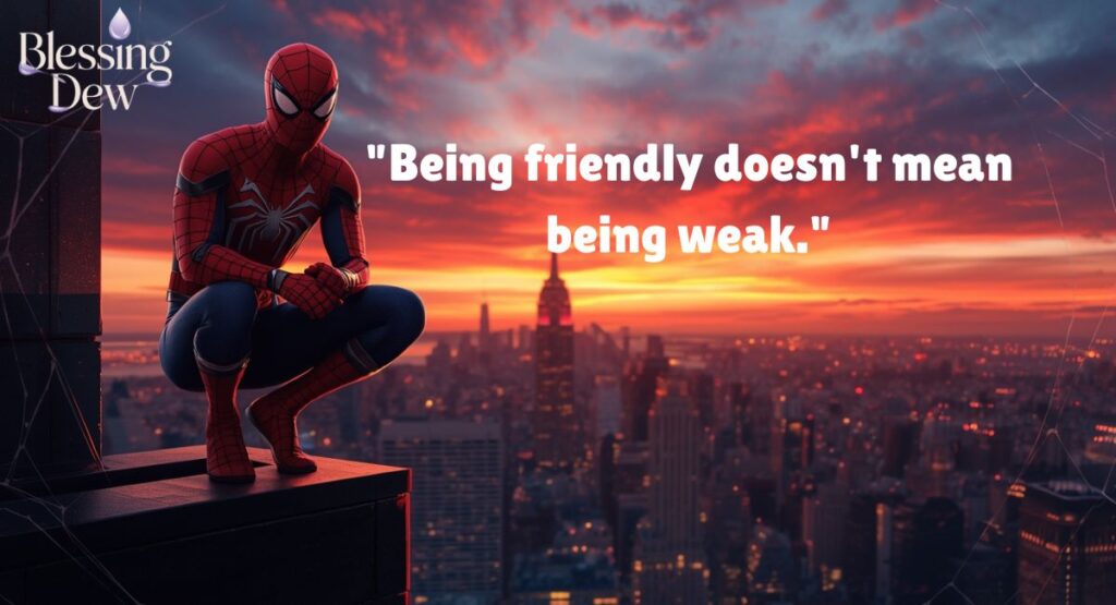Friendly neighborhood Spider-Man Quotes