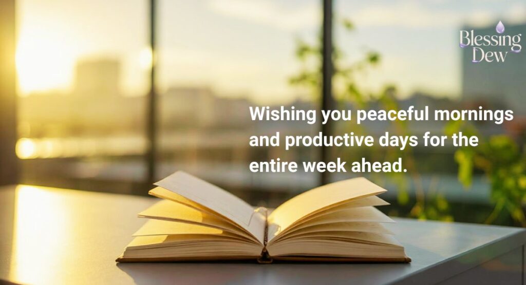 Good Morning, New Week Blessings