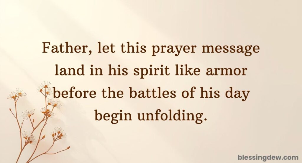 Good Morning Prayer Message for Him