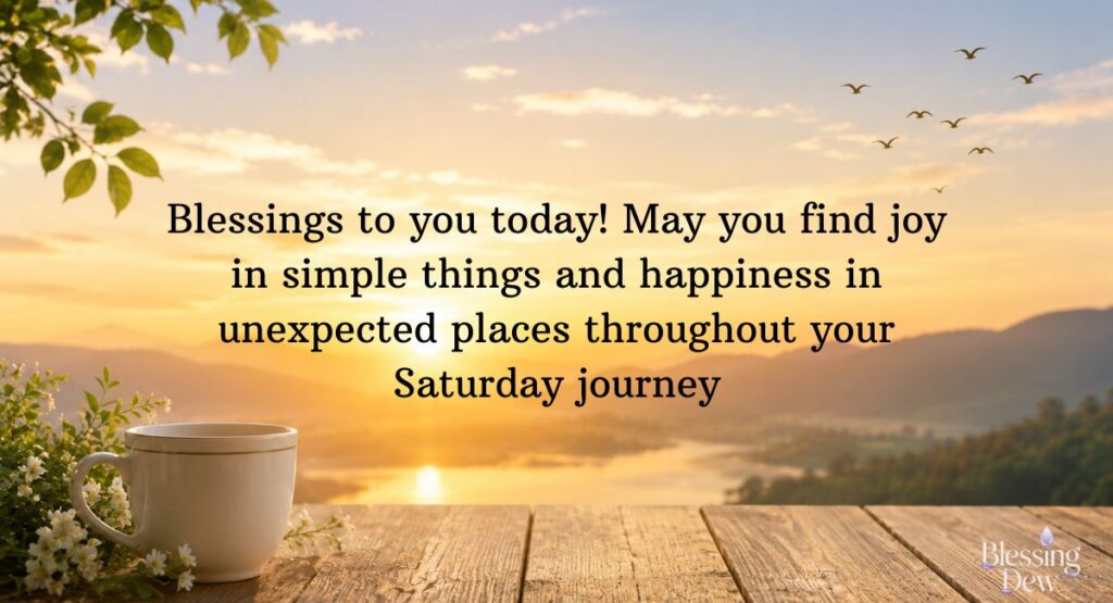 Happy Saturday, Blessings