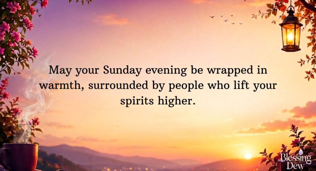 Happy Sunday Evening, Wishes to Spread Joy and Positivity