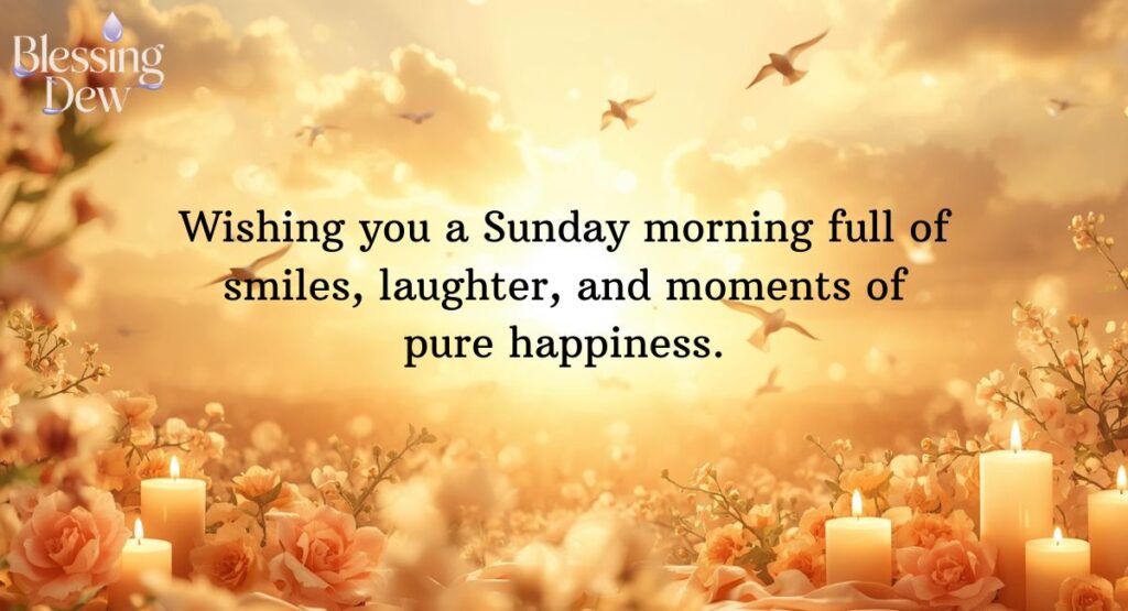 HAPPY SUNDAY MORNING WISHES & MESSAGES