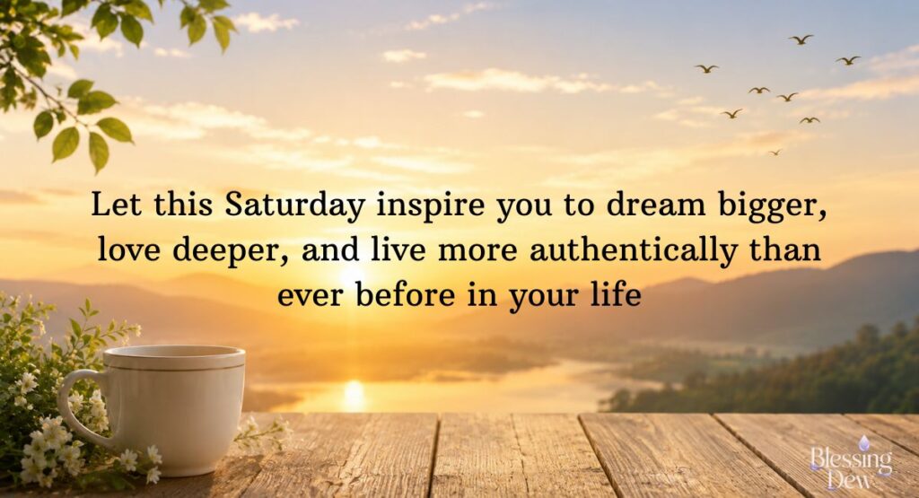Inspirational Saturday Weekend Blessings