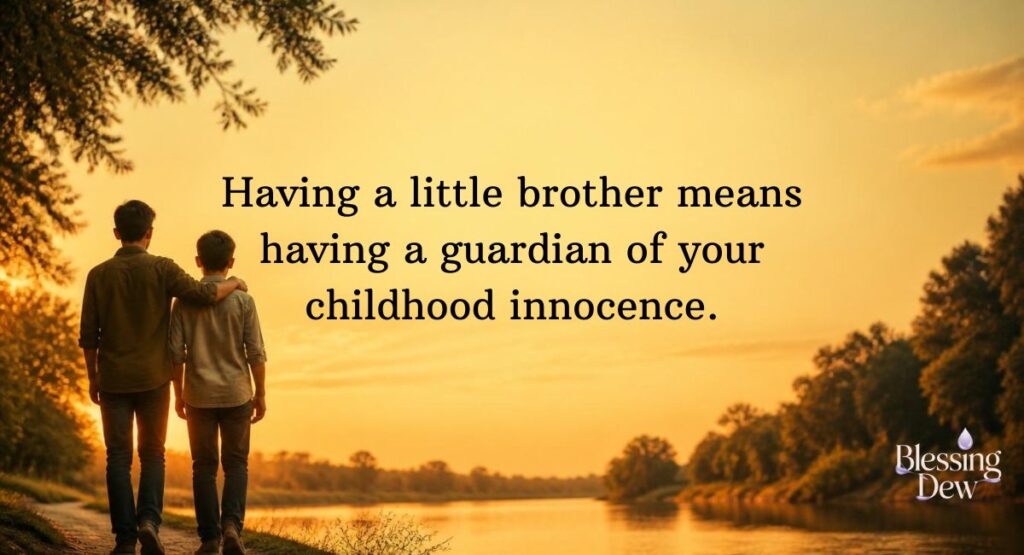 Little Brother Quotes That Show Care And Affection
