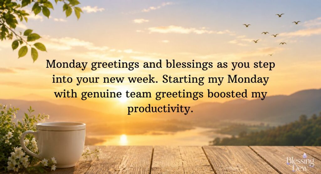 Monday Greetings and Blessings