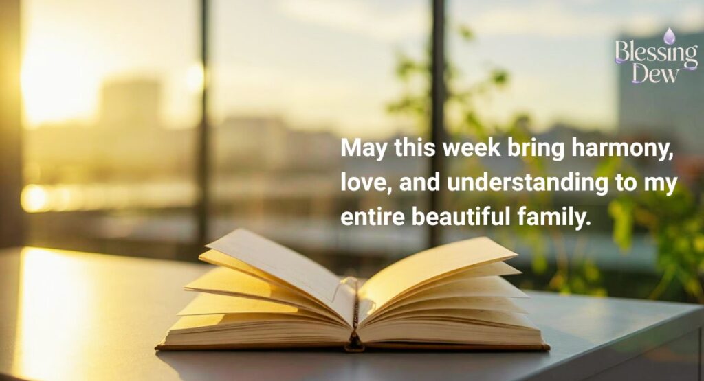 New Week Blessings for Family & Loved Ones
