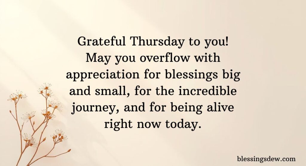 Positive & Thankful Thursday Blessings