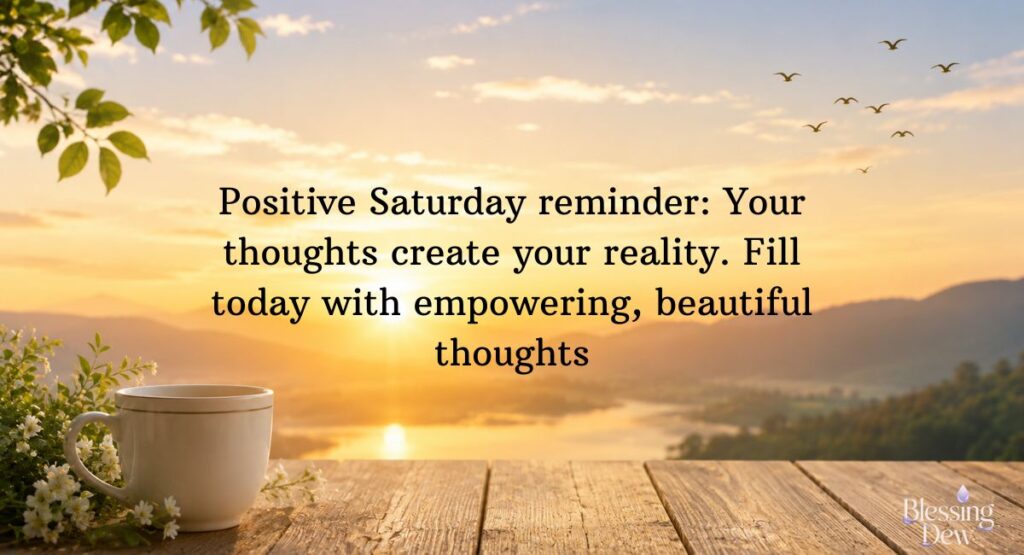 Positive Saturday Blessings