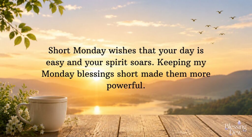 Short Good Morning Monday Blessings