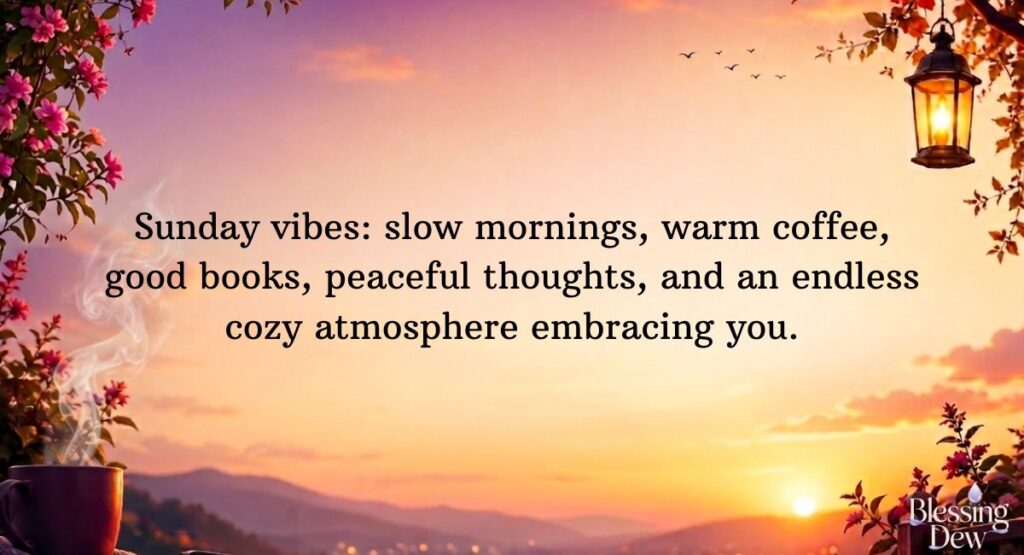 Sunday Vibes Quotes