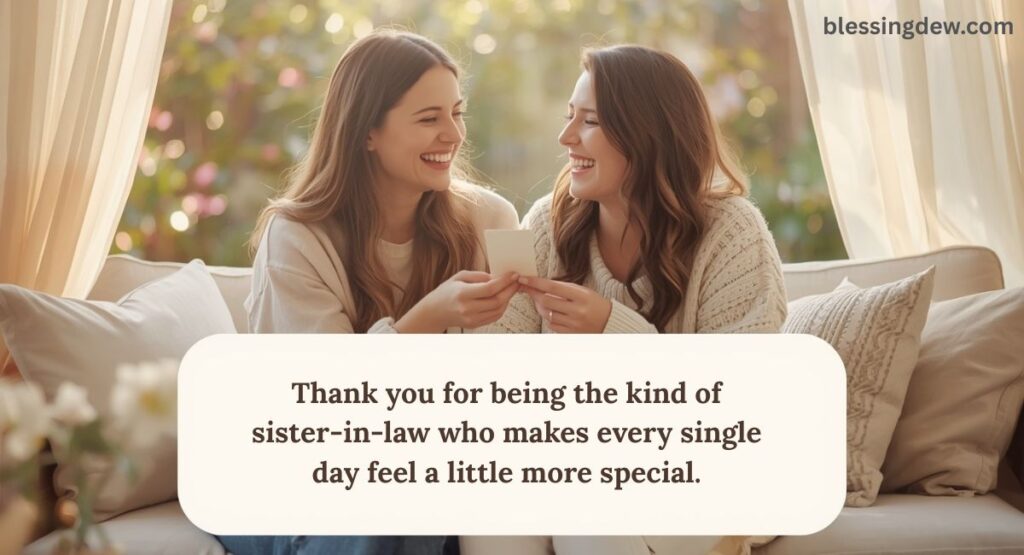 Thank You and Appreciation Messages for My Sister-in-Law