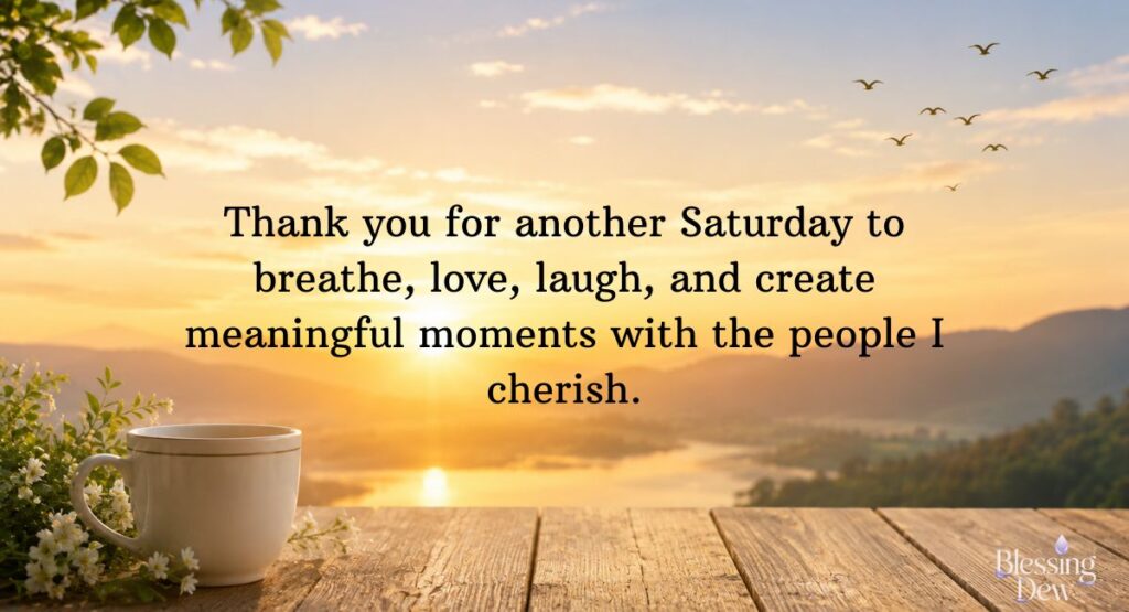 Thankful Saturday Blessings