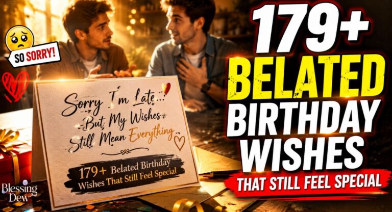 179+ Belated Birthday Wishes That Still Feel Special