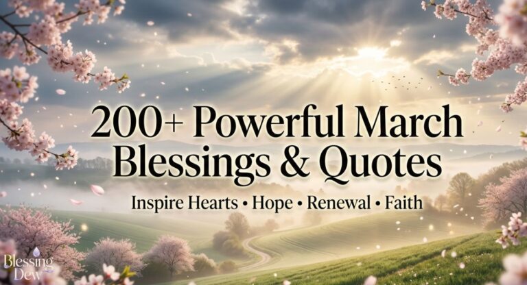 210+ Powerful March Blessings, Quotes & Whishes to Uplift Your Spirit
