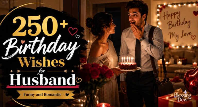 250+ Birthday Wishes for Husband (Funny and Romantic)