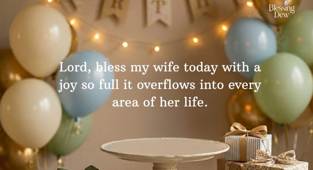 Special Birthday Prayer for a Wife