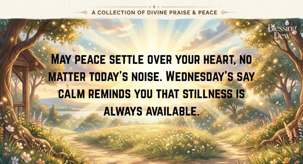 African American Wednesday Blessings for Peace and Calm