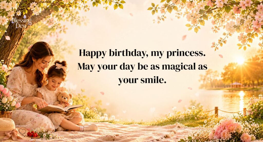 Birthday Wishes from a Mother to a Little Girl