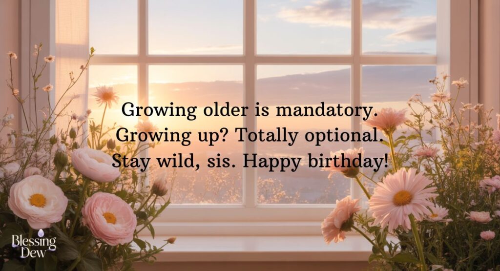 Fun and Playful Birthday Wishes for Sister
