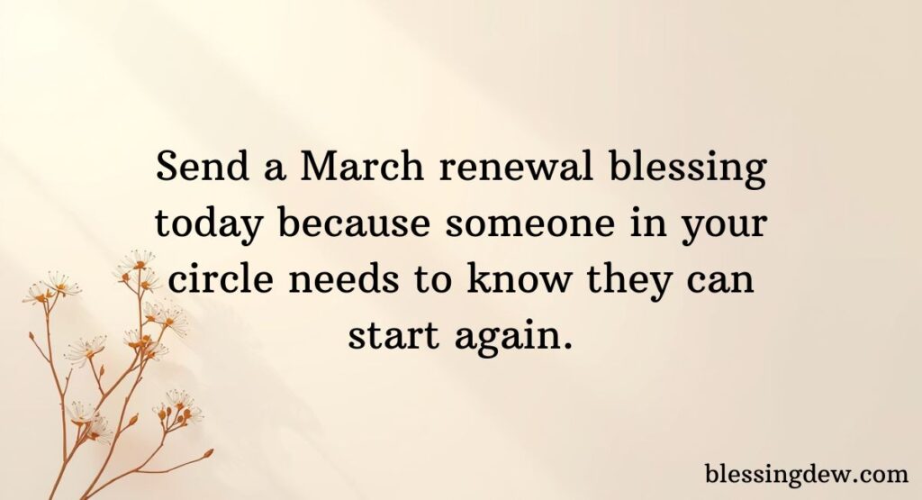 New Month March Blessings Images for Hope and Renewal