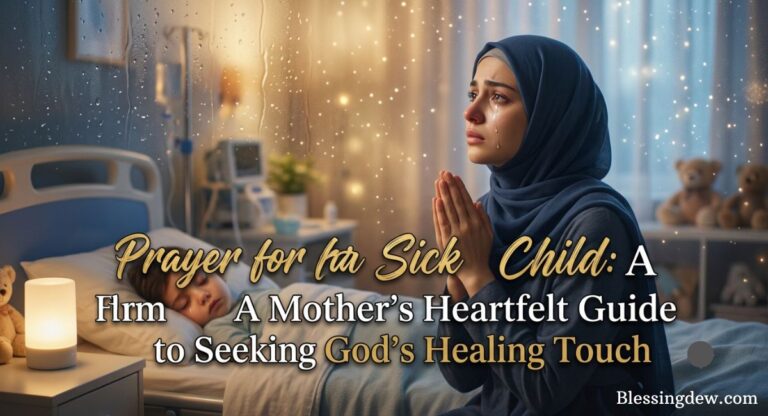 Prayer for a Sick Child: A Mother’s Heartfelt Guide to Seeking God’s Healing Touch