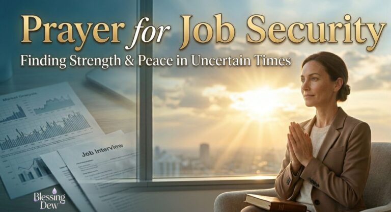 Prayer for Job Security: Finding Strength and Peace in Uncertain Times