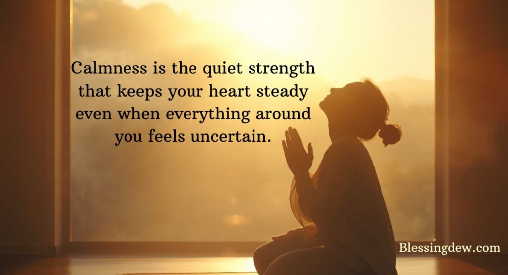 Prayer for Peace and Calmness