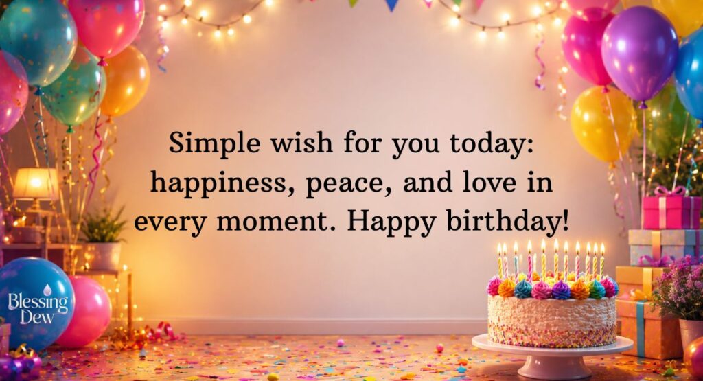 Simple Birthday Blessings