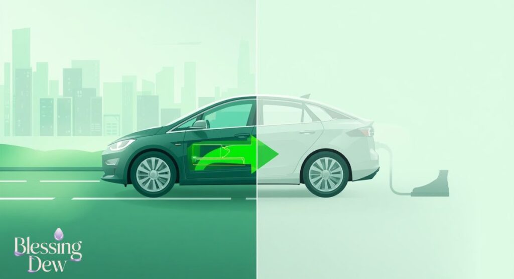 Diagram of Cadillac Lyriq One-Pedal Driving regenerative braking recovering energy into the battery