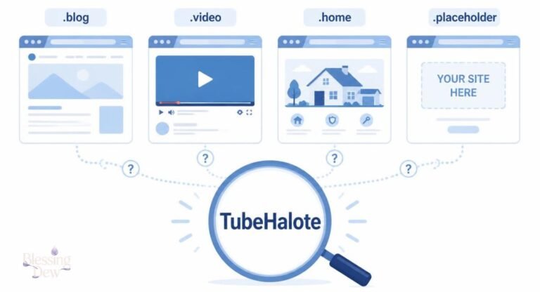 TubeHalote meaning explained, showing four different websites using the same name in 2026